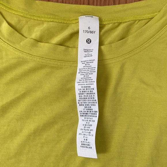 ❤️ Lululemon Action Always Tank Size 6 YLSR NWT - Picture 5 of 9